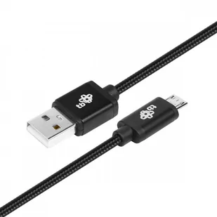 TB Kabel USB-Micro USB 1.5 m czarny sznurek (AKTBXKU2SBA150B) - Kable USB - miniaturka - grafika 2