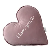 Kołdry i poduszki dla dzieci - Personalizowana poduszka serce OLD ROSE - miniaturka - grafika 1
