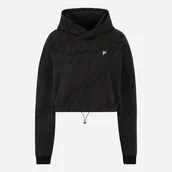 Bluzy damskie - Bluza damska z kapturem krótka Fila FAW0618-83290 S Czarna (4064556526397). Bluzy z kapturem damskie - miniaturka - grafika 1