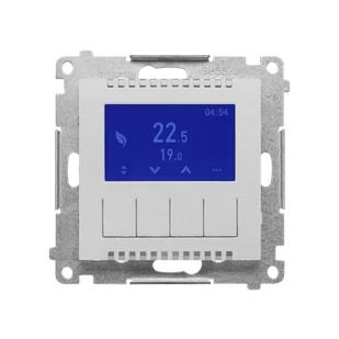 Kontakt Simon Termostat programowalny z wyświetlaczem Simon 55 - aluminium mat - Regulatory i termostaty - miniaturka - grafika 1