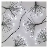 Oświetlenie świąteczne - Dekoracje - 450 Led 8 M Nano Łezki Frędzle Zimna Biel, Zielony Przewód, Ip20, Timer - miniaturka - grafika 1