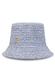 Tommy Hilfiger Kapelusz Premium Beach Bucket AW0AW17136 Niebieski - Czapki damskie - miniaturka - grafika 1