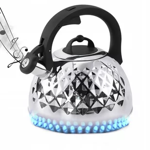 Czajnik Stal Nierdzewna 2,5L Indukcja Gaz Srebrny - Czajniki na gaz - miniaturka - grafika 1