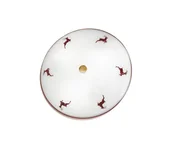 Lampy sufitowe - Kolarz 731.U14.4.103-Lampa sufitowa NONNA 4xE27/60W/230V pr.54cm czerwona/mosiądz - miniaturka - grafika 1