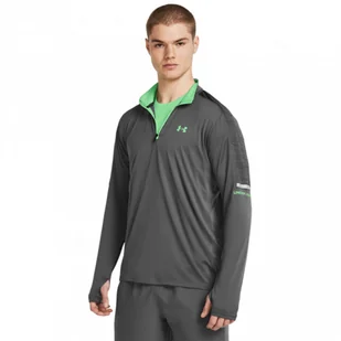Męski longsleeve treningowy Under Armour UA Tech Utility 1/4 Zip - szary - UNDER ARMOUR - Koszulki sportowe męskie - miniaturka - grafika 1