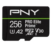 Karty pamięci - PNY microSDXC PRO Elite Prime 256GB 200/150 MB/s V30 A2 P-SDU256V32200PEP-GE - miniaturka - grafika 1