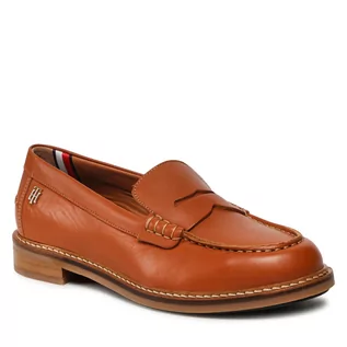 Baleriny - Lordsy TOMMY HILFIGER - Th Preppy Flat Loafer FW0FW06676  Golden Daze GPS - grafika 1