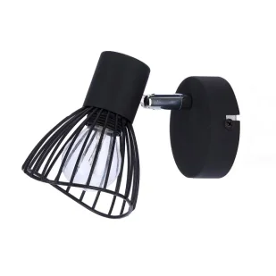 Czarny loftowy kinkiet ścienny z ażurowym kloszem - V169 R4-A70 - Lampy ścienne - miniaturka - grafika 1