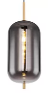Lampy sufitowe - Globo Blacky 15345H2MM lampa wisząca zwis 1x60W E27 dymiona/mosiądz - miniaturka - grafika 1