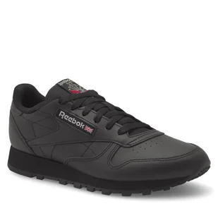 Sneakersy Reebok Classic Leather 100008497 Czarny - Sneakersy damskie - miniaturka - grafika 1