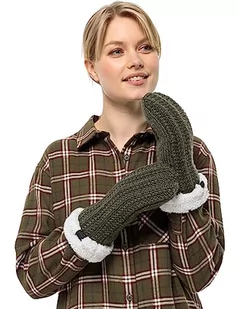 Jack Wolfskin HIGHLOFT Knit Mitten W rękawiczki damskie, Island Moss, S, Moss island, S - Rękawiczki - miniaturka - grafika 1