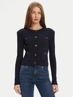 Swetry damskie - Guess Kardigan W5YR09 Z0130 Granatowy Regular Fit - miniaturka - grafika 1