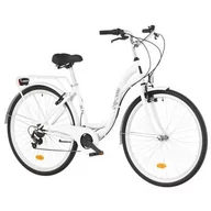 Rowery - Rower miejski DAWSTAR Citybike S7B 28 cali damski Biały | Bezpłatny transport - miniaturka - grafika 1