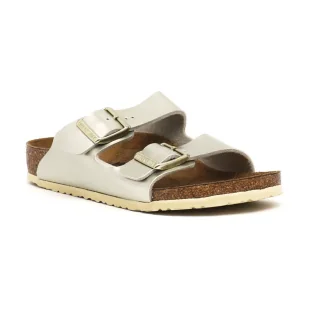 Birkenstock Klapki Arizona z dodatkiem skóry - Buty dla dziewczynek - miniaturka - grafika 1