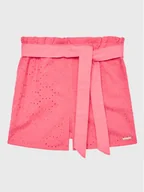 Spodenki damskie - Guess Szorty materiałowe K3GD02 WFBC0 Różowy Regular Fit - miniaturka - grafika 1