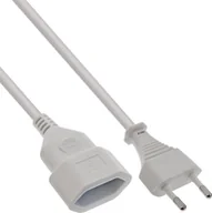 Kable - InLine® Euro-Verlängerung, Eurostecker an Eurokupplung, weiß, 1,5m - miniaturka - grafika 1