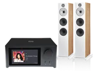 Zestawy stereo - NAD C 700 V2 (czarny) + 603 S3 (dąb) - miniaturka - grafika 1