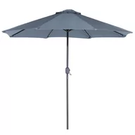 Parasole ogrodowe - Beliani Parasol ogrodowy LED 266 cm ciemnoszary RAPALLO 61889 - miniaturka - grafika 1