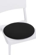 Poduszki ogrodowe - D2.Design Poduszka na krzesło okrągła czarna - miniaturka - grafika 1