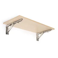 Półki do salonu - Półka składana, 800 x 220 mm, brzoza - miniaturka - grafika 1