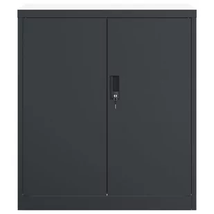 Szafka na dokumenty, antracytowa, 79x40x90 cm, stalowa - Szafki biurowe - miniaturka - grafika 4