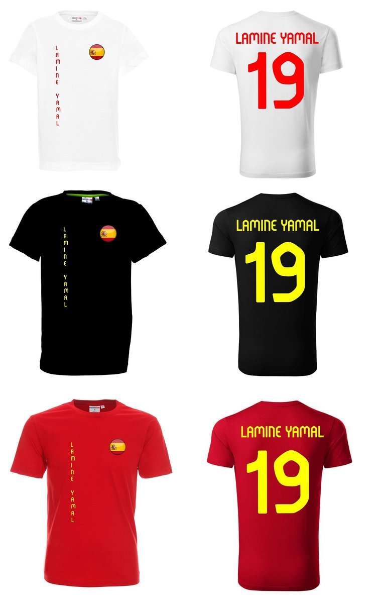 EURO 2024 Koszulka HISZPANIA LAMINE YAMAL 19