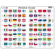 Puzzle - Puzzle 80 el. Flagi Larsen - miniaturka - grafika 1