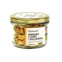 Biossom Orzechy nerkowca z curry i solą morską bezglutenowe 120 g Bio - Orzeszki - miniaturka - grafika 1