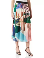 Spódnice - Naf Naf Damska spódnica Jupe, Urban Turkus, S - miniaturka - grafika 1