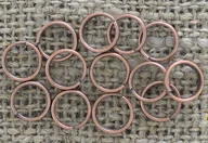 Biżuteria - akcesoria - [-01003] Ogniwka sprężynki 7mm miedziane 100szt - miniaturka - grafika 1