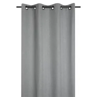 Stof Zasłona Portland 140x260 szara 100% black - Zasłony - miniaturka - grafika 1