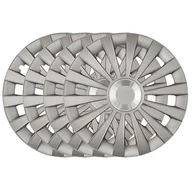 Kołpaki samochodowe - Cartrend Meridian kołpaki ozdobne na felgi stalowe, chromowany pierścień, komplet 4-częściowy, 38 cm (15) 70274 - miniaturka - grafika 1