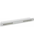 Szafy rack - DeLOCK 19  patch panel 16 port Cat.6A (grey, 1 U) - miniaturka - grafika 1