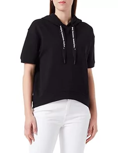 s.Oliver Bluza damska, krótki rękaw, czarna, 46 (DE), czarny - Bluzy damskie - miniaturka - grafika 1