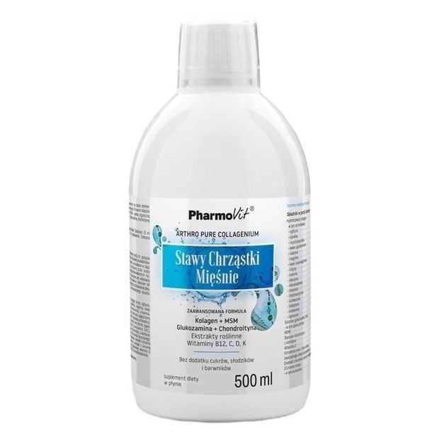 Opinie o PHARMOVIT Pure Collagenium Stawy Chrząstki Mięśnie suplement diety 500ml