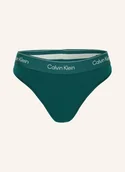 Majtki damskie - Calvin Klein Stringi Icon Cotton Modal gruen - miniaturka - grafika 1