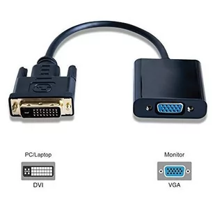MicroConnect DVI-D/VGA 0,25 m DVI-D VGA adapter do kabla wideo (0,25 m, DVI-D, VGA (D-Sub), męski, żeński, czarny) DVIDVGA - Adaptery i przejściówki - miniaturka - grafika 4