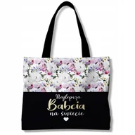 Torby i wózki na zakupy - TORBA SZOPERKA DUŻA NA ZAKUPY MOCNA DLA BABCI DZIEŃ BABCI PREZENT - miniaturka - grafika 1