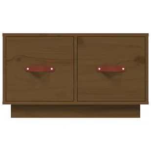 Lumarko Stolik kawowy, miodowy brąz, 60x53x35 cm, lite drewno sosnowe - Ławy i stoliki kawowe - miniaturka - grafika 7