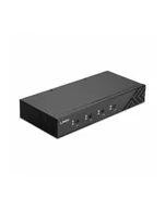 Przełączniki KVM - Przełącznik KVM LINDY 4-portowy USB 2.0 & Audio KM Switch - miniaturka - grafika 1