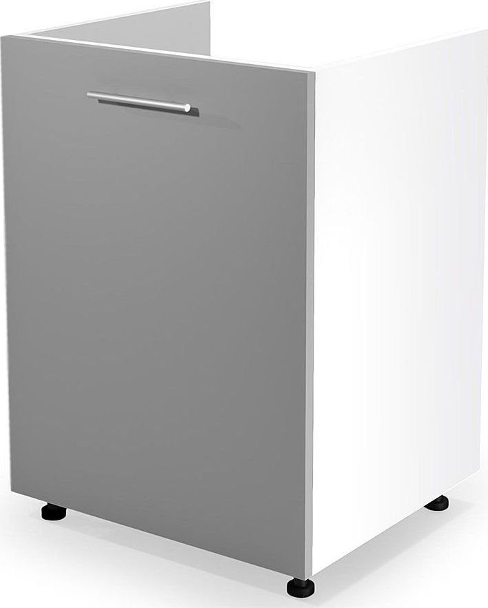 Elior Kuchenna szafka pod zlewozmywak Limo 10X - jasny popiel połysk