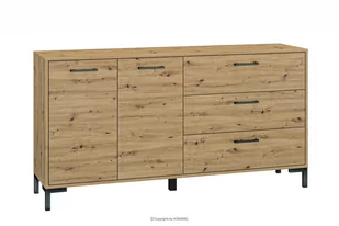 Szeroka komoda do sypialni dąb artisan CORICA Konsimo - Komody - miniaturka - grafika 1