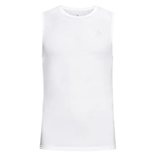 Koszulki sportowe męskie - ODLO Męska Performance X-Light Eco Singlet Base Layer bielizna, biała, duża - grafika 1