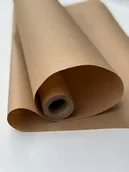 Folia, papier śniadaniowy, serwetki - Papier kraftowy do pakowania prezentów bez wzoru 50cmX9m - miniaturka - grafika 1