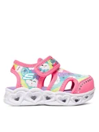 Buty dla dziewczynek - Skechers Sandały Heart Lights Sandals-Cutie Clouds 302977N/HPMT Różowy - miniaturka - grafika 1