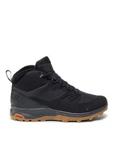 Salomon Trekkingi Outsnap Cswp 409220 28 V0 Czarny - Buty trekkingowe męskie - miniaturka - grafika 1