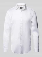 Koszule męskie - Koszula biznesowa o kroju super slim fit z kołnierzykiem typu kent - miniaturka - grafika 1