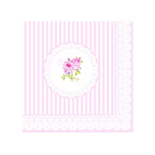 Nuova R2S R2S Serwetki deserowe 20 szt 33cm R2S Napkins różowe piwonie 414 RSE - Folia, papier śniadaniowy, serwetki - miniaturka - grafika 1