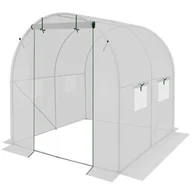 Szklarnie ogrodowe - SZKLARNIA TUNEL OGRODOWY 200x200x200CM BIAŁY - miniaturka - grafika 1