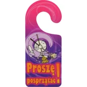 Numery na dom - Oznaczenie "Proszę posprzątać!" 8 x 19 zawieszka - miniaturka - grafika 1